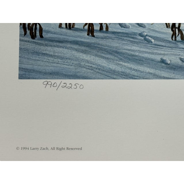 Larry Zach "Winter Sunrise ~ Whitetail" Signed, Numbered, LE Wildlife Print LARRY ZACH is one of the most important...