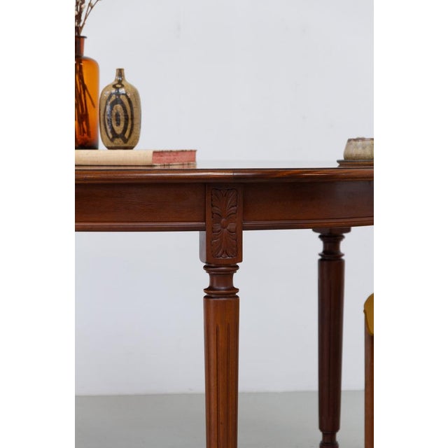 Danish Hepplewhite Oval Mahogany Dining Table from Farre Møbelfabrik, 1970s For Sale - Image 14 of 18