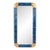 1960s Faux Lapis Lazuli and Parcel Gilt Newly Painted Mirror by Turtle and Crane - Tony Duquette Style -Newly Painted For Sale