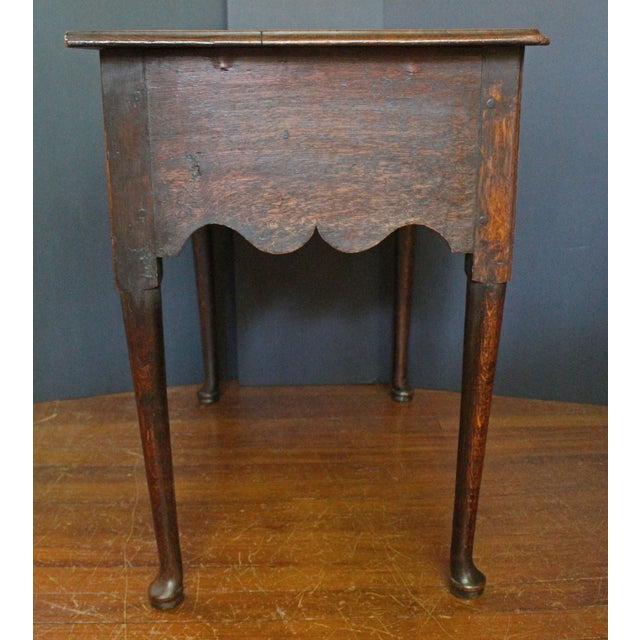 18th Century 18th Century Country English Queen Anne Lowboy or Dressing Table For Sale - Image 5 of 9