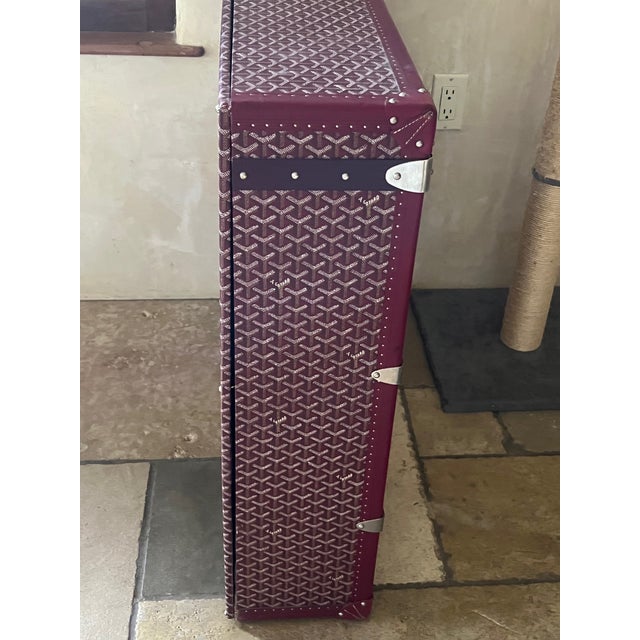 Brick Red Goyard Hand-Painted Store Display, Wood, French Provincial, 2005 For Sale - Image 8 of 18