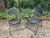 vintage folding chairs in the style of francois care. these can ship in one box via ups ground... no breaks, nor welds....