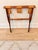 Vintage Campaign Style Folding Walnut Luggage Rack With Woven Straps For Sale - Image 4 of 5