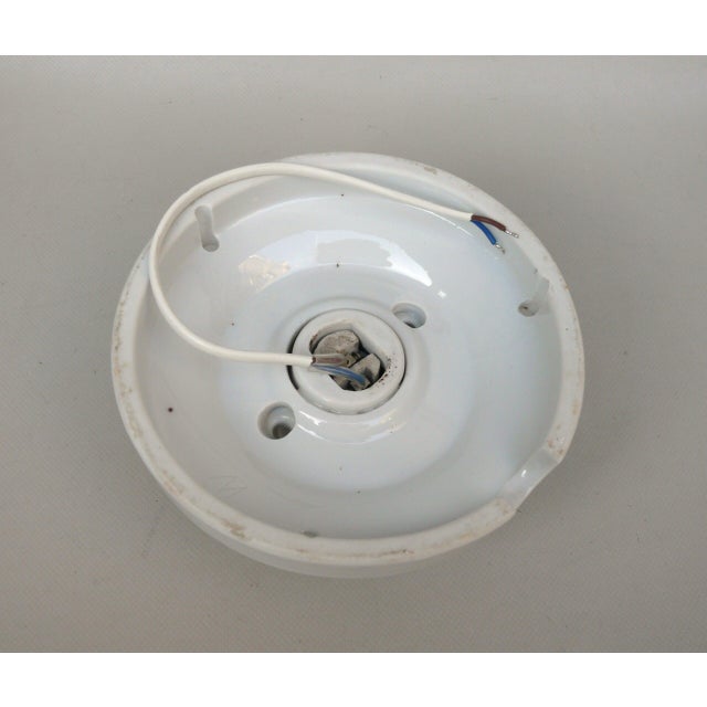 Art Nouveau Style Ceiling Light in Porcelain and Frosted Glass by Brunnquell, 1890s For Sale - Image 14 of 16