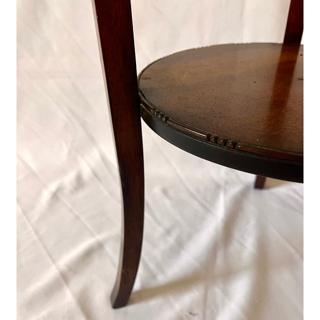 Antique Burl Wood Edwardian Plant Stand W/Copper Insert For Sale - Image 18 of 18