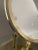 Brass 1950s Large Brass Swivel Vanity Table Mirror For Sale - Image 8 of 12