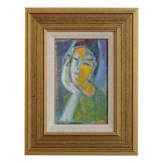 Florentine School Artist, Hidden Portraits XV, 1990s, Acrylic on Canvas, Framed For Sale