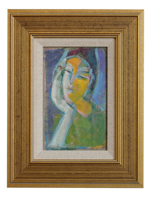 Florentine School Artist, Hidden Portraits XV, 1990s, Acrylic on Canvas, Framed