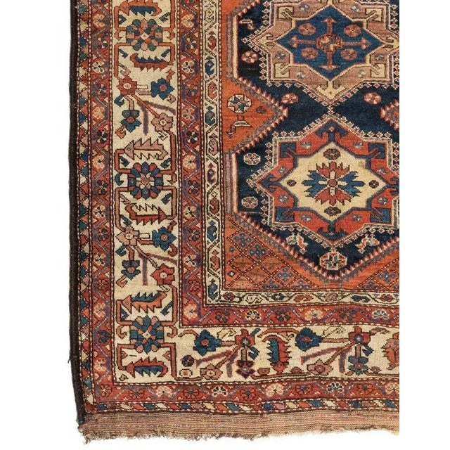 1920s Persian Brown Kurdish Rug For Sale - Image 4 of 5