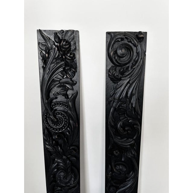 Vintage Wood Sculptures, 1890s, Set of 2 For Sale - Image 6 of 8