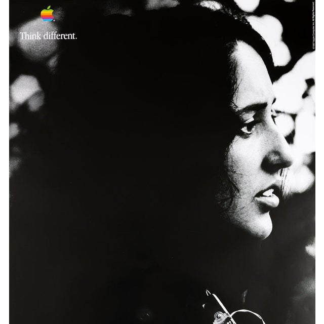 APPLE Think Different Joan Baez High-quality digital print On glossy paper, 61 x 91 cm (approx. 24 x 32 inches) Excellent...