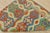 Kilim Rug 4'2'' X 5'5'' Multicolor Wool Tribal Handwoven Oriental Carpet For Sale - Image 12 of 13