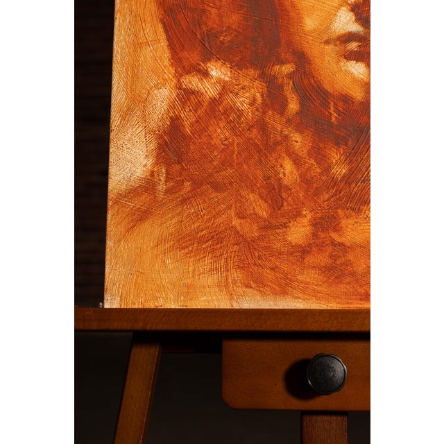 Late 20th Century Female Heady Study | Contemporary Mog Young Park Oil Painting, Signed For Sale - Image 4 of 6