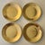 Gold 1990s Set of 4 Canape Plates Carat All Gold by Philippe Deshoulieres Limoges France Porcelain Dinnerware For Sale - Image 8 of 12