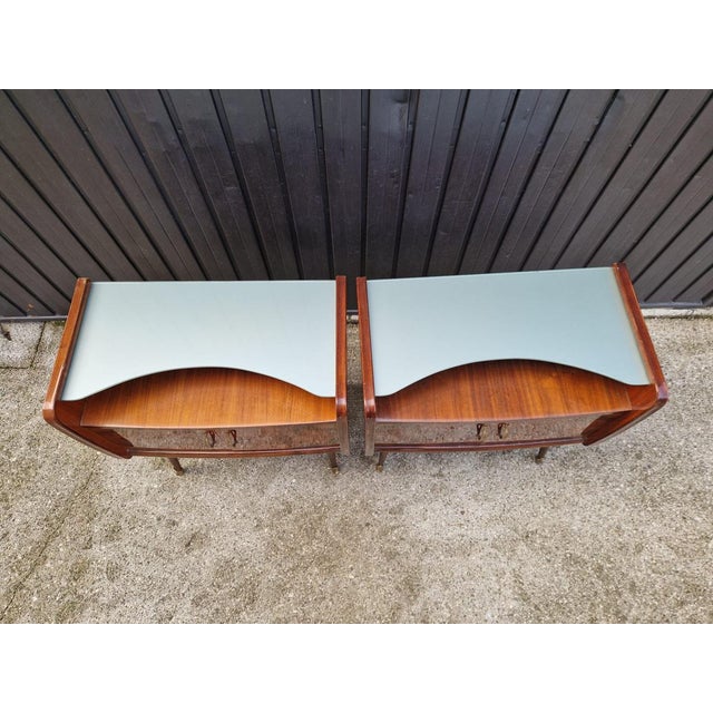 Vintage Art Deco Nightstands, 1940s, Set of 2 For Sale - Image 3 of 12
