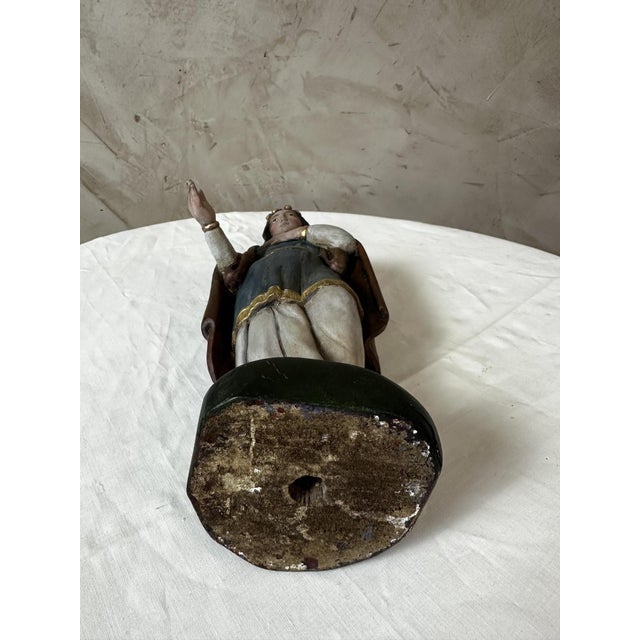 19th Century Wooden Virgin Mary, 1800s For Sale - Image 10 of 13