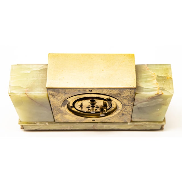 Vintage Japy Onyx and Cloisonné Alarm Clock For Sale - Image 9 of 10