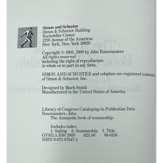 Nautical The Annapolis Book of Seamanship by John Rousmaniere 1989 Nautical Maryland For Sale - Image 3 of 12