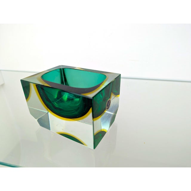 Sommerso Murano Ashtray by Flavio Poli and Alessandro Mandruzzato for Seguso Vetri d'Arte, Italy, 1960s For Sale - Image 13 of 18