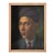 French Vintage Framed Oil Portrait of a Young Man For Sale
