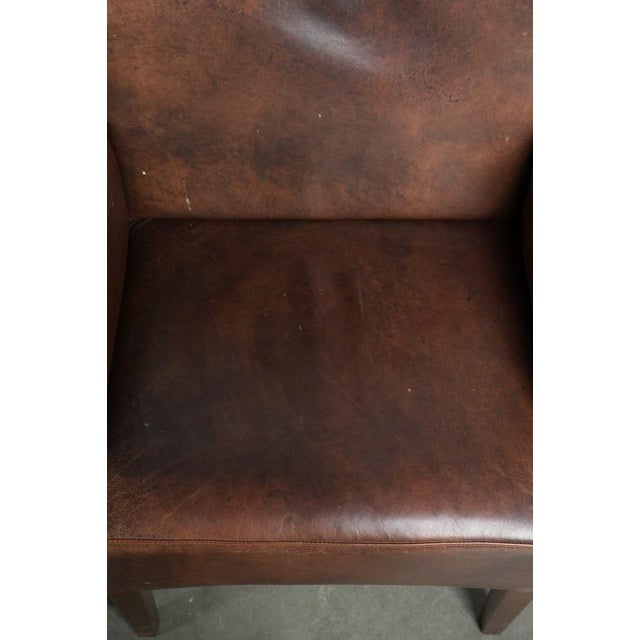 Dining Armchairs in Cowhide Leather, Set of 4 For Sale - Image 9 of 18