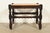 Berkey & Gay Berkey & Gay Style Antique English Jacobean Carved Walnut and Cane Stool or Ottoman, Circa 1920s For Sale - Image 4 of 8