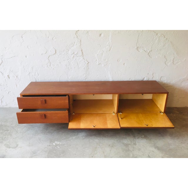 Mid-Century Modern Low Teak Sideboard, 1960s For Sale - Image 3 of 10