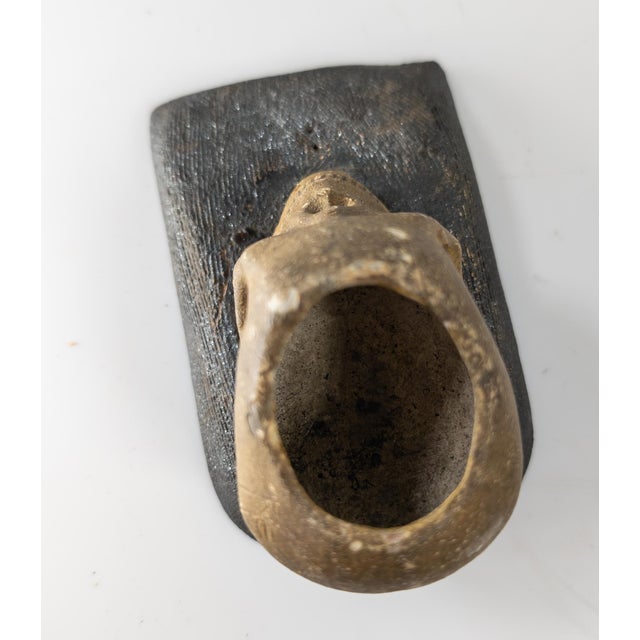 19th Century Folk Art Memento Mori Skull Form Match Holder For Sale - Image 10 of 15