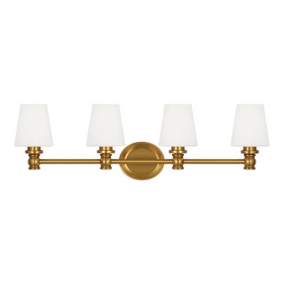 Pair of Visual Comfort Xavierre 4-Light Bath Sconces For Sale