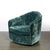 Mid-Century Modern Mid-Century Milo Baughman Swivel Tilt Club Chair W/ Brass Base in Smoked Emerald For Sale - Image 3 of 9