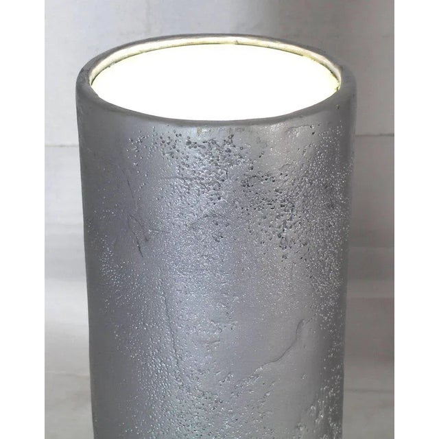 Mid-Century Modern Mid-Century Modern Round Cylinder Lighted Pedestals Stands - a Pair For Sale - Image 3 of 11