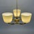 Art Deco Opaline Glass and Brass Chandelier, Germany, 1930s For Sale - Image 15 of 18