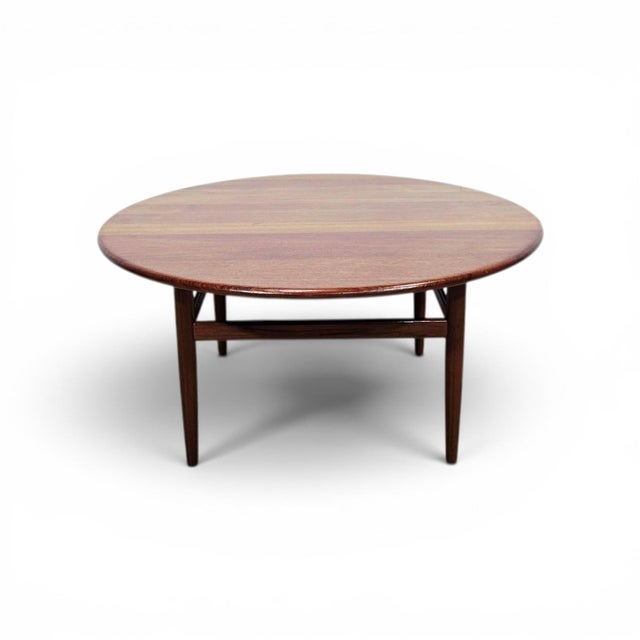 Round Teak Model 59 Coffee Table by Niels Bach, Denmark, 1960s For Sale - Image 16 of 16