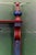 Incredibly Unique American 19th Century Painted Pool | Billiard | Snooker Cue Rack For Sale - Image 4 of 16
