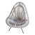 White Raton and Bamboo Lounge Chair Attributed to Janine Abraham & Dirk Jan Rol France Wrought 1950s For Sale