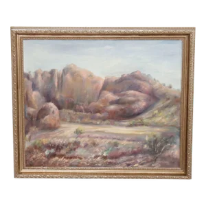 William Stoddard Loughran 1950s 'Arroya-Salt River Valley II' Original Painting