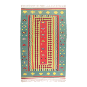 Vintage Indian Dhurrie Rug, 10'00 X 15'11