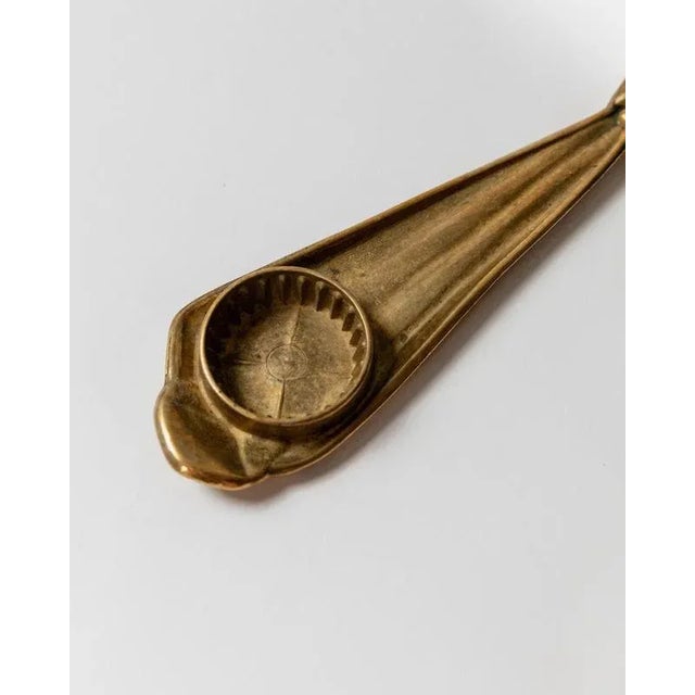 Metal Mid-Century Brass Tie Bottle Opener from Vezzani, Italy, 1970s For Sale - Image 7 of 11