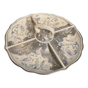 Mid 20th Century Italian Exquisite Relish Plate