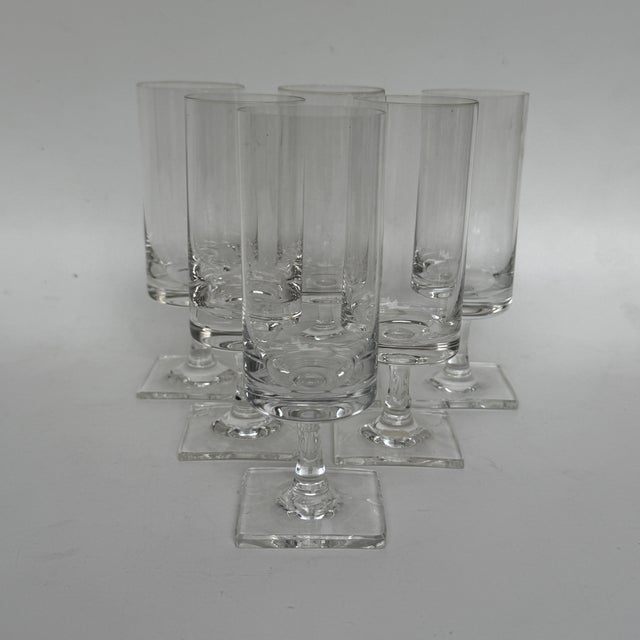Berlin Clear Foot Wine Glass by Georg Jensen for Rosenthal Studio Line, 1960s, Set of 6 For Sale - Image 7 of 7