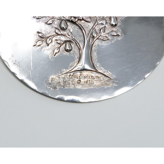 Shabby Chic 1971 Towle Sterling Ornament Partridge in a Pear Tree With Dove of Peace Box For Sale - Image 3 of 7