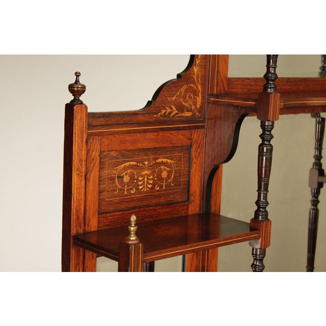 Antique Edwardian Inlaid Rosewood Sideboard For Sale - Image 12 of 18