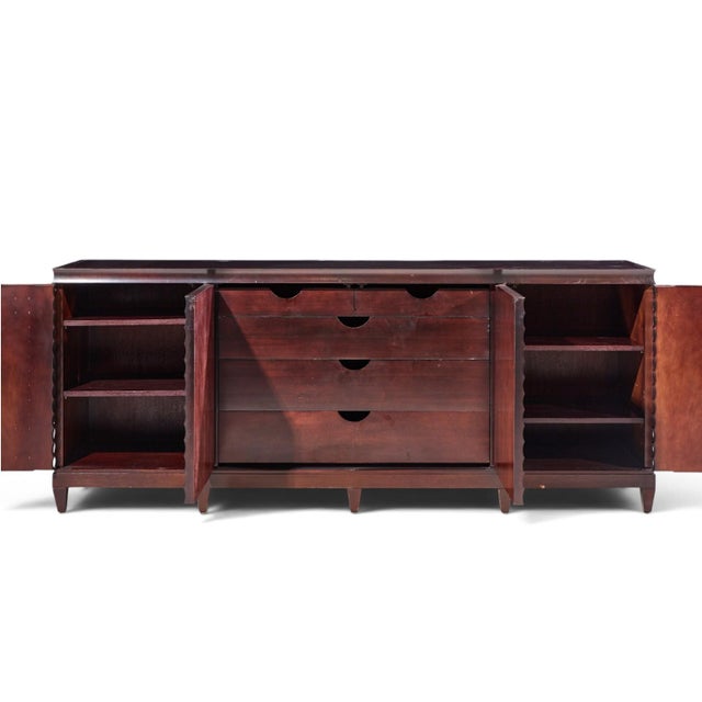 Barbara Barry for Baker Mahogany Fluted Sideboard Credenza For Sale In Chicago - Image 6 of 10
