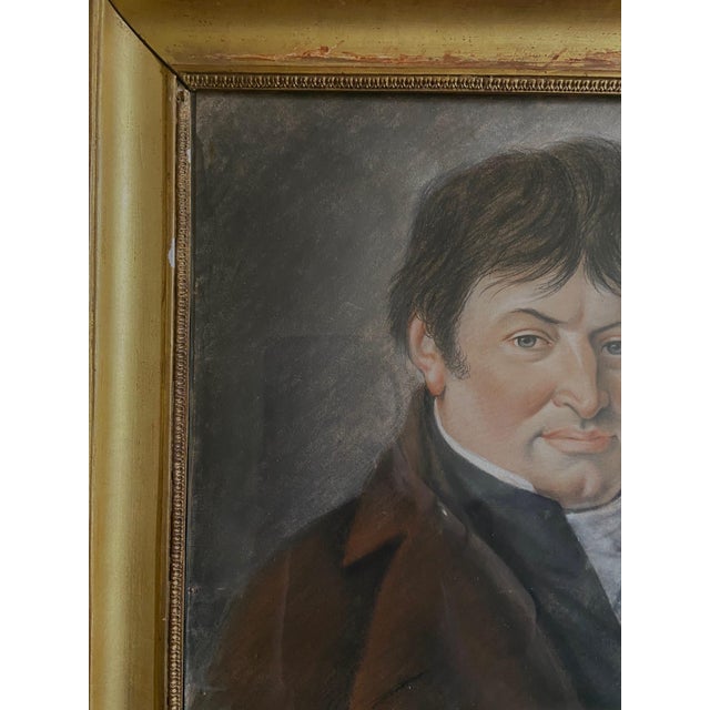 JANNIN, Portrait of a Gentleman, 1800s, Pastel For Sale - Image 4 of 9