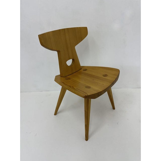 Brown Dining Chairs in Pine from Jacob Kielland-Brandt, Denmark, 1960s, Set of 3 For Sale - Image 8 of 11