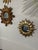 Vintage Mid Century Modern Gilded 12.5" Sunburst Wall Accent Mirror For Sale - Image 17 of 17