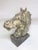 Mid Century Marble Horse Head Bust on Marble Base For Sale - Image 4 of 10