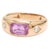 Natural 0.48 cts pink sapphire & 0.10 cts diamond ring in 14k gold For Sale - Image 15 of 18