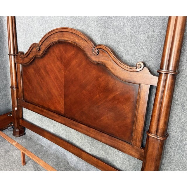 Bassett Furniture Bassett Furniture King Size Poster Bed Frame For Sale - Image 4 of 18