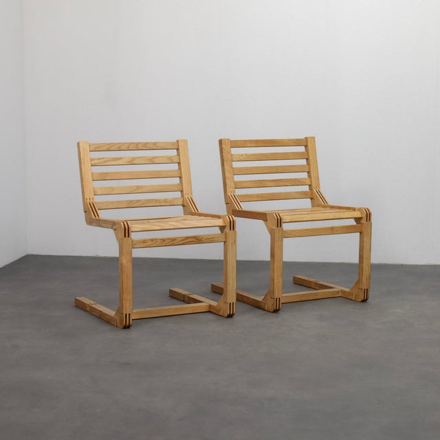 Postmodern Constructivist Chairs, Netherlands, 1980s, Set of 2 For Sale - Image 11 of 11